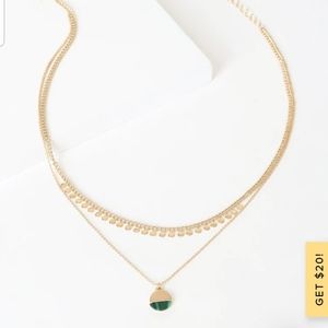 Lulu's gold layered necklace